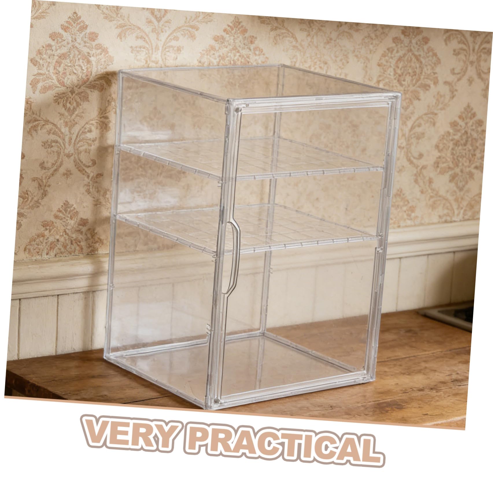 Babyflaschen und Magnetischer Tür Aufbewahrungsbox aus Acryl mit 3 Ebenen Verstellbaren Trennwänden zum Schutz vor Kratzern für Badezimmer und Kinderzimmer