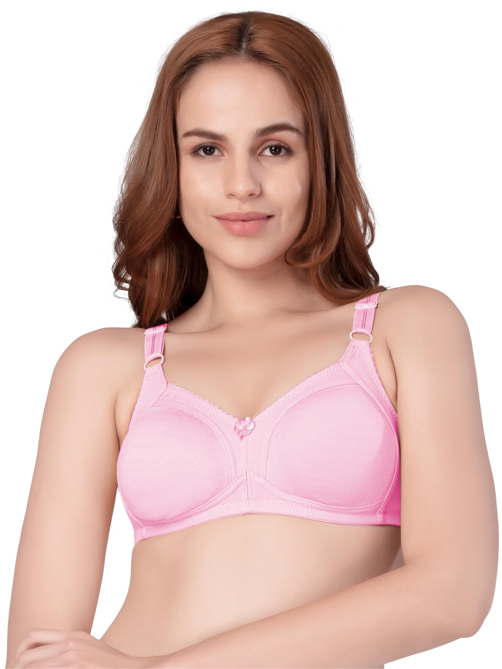 daisy dee Women's M-Frame Design No Bounce Cotton Non-Padded Wirefree Full Coverage T-Shirt Bra - NALESHA-picture-0
