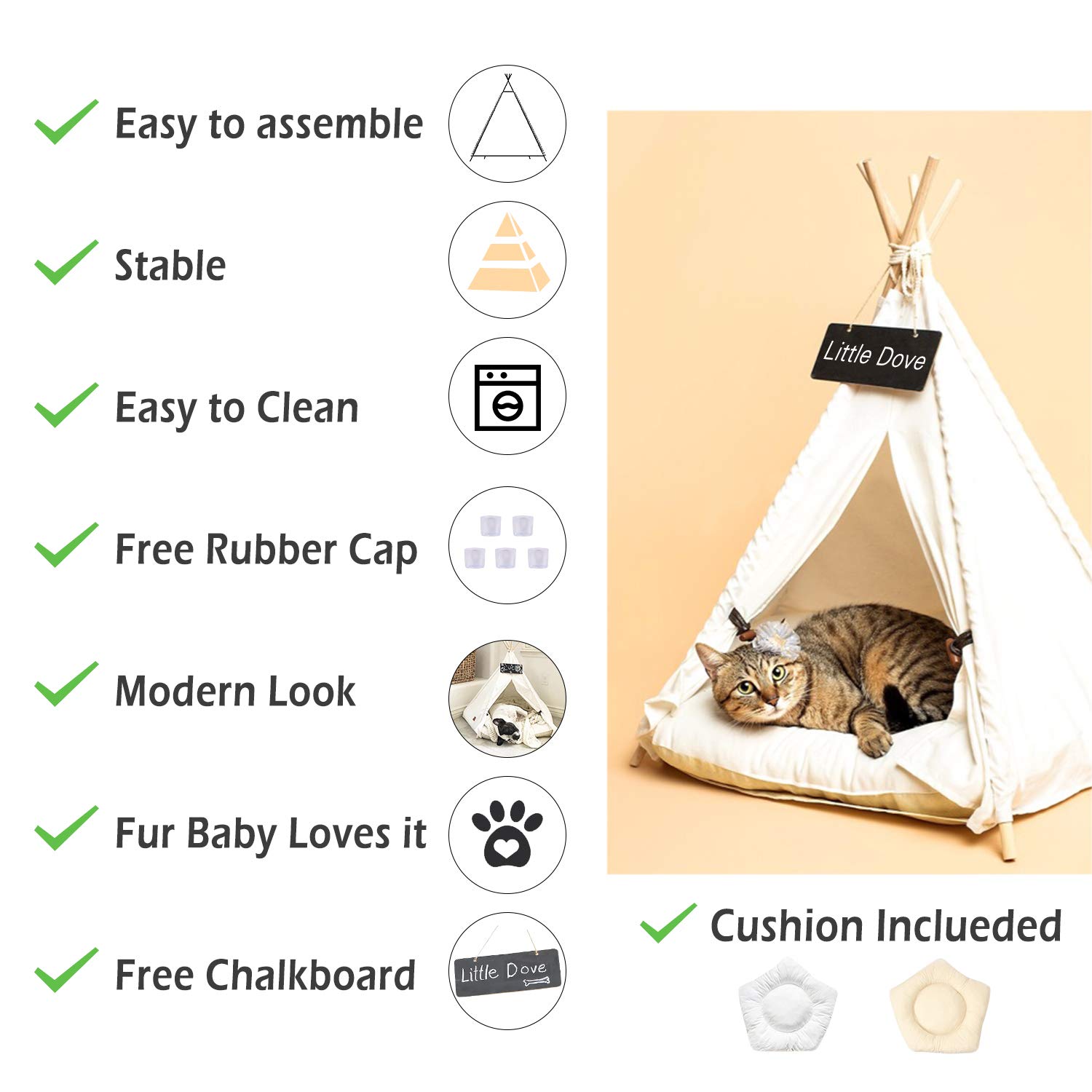 little dove pet teepee