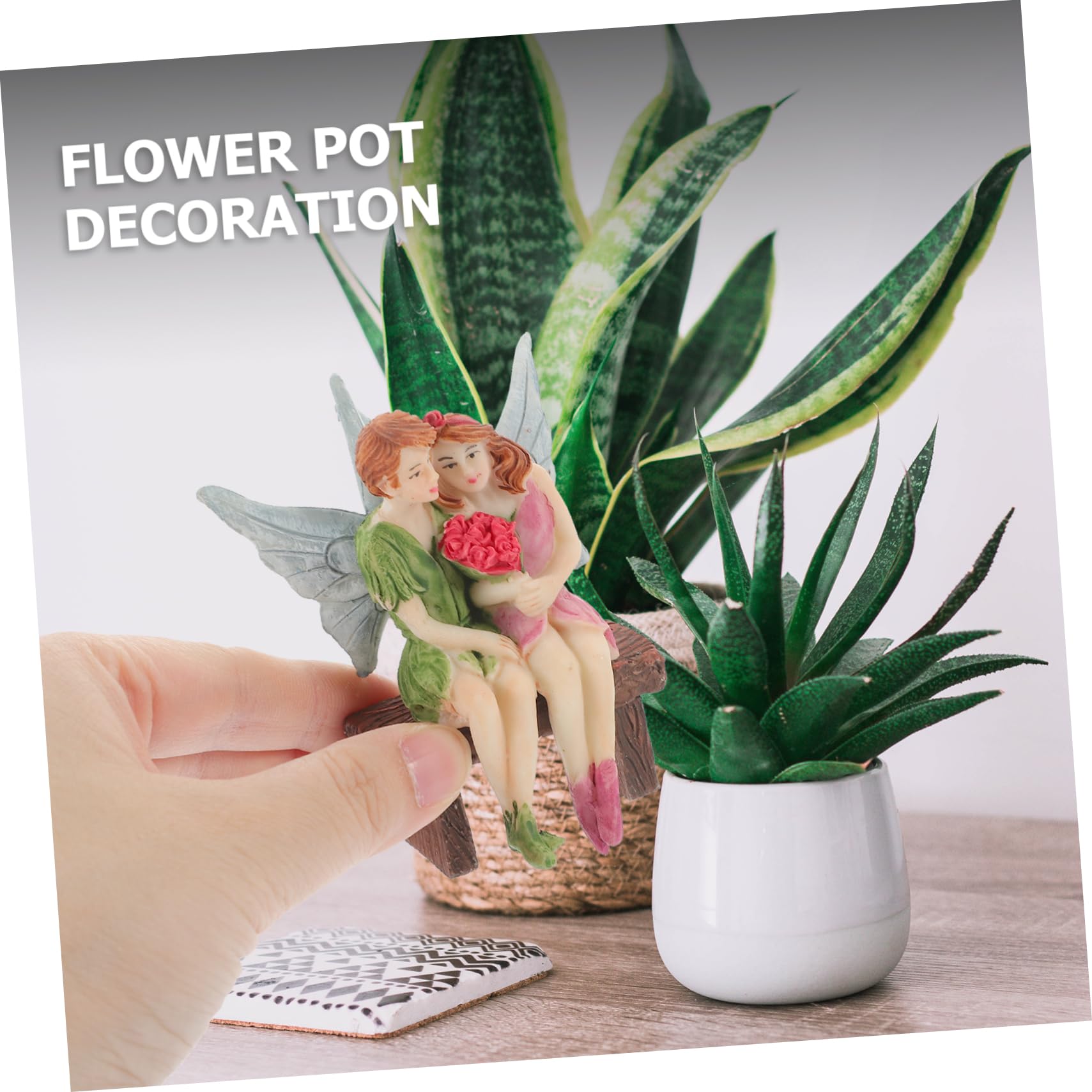 Toyvian 5 Sätze Garten Deko Teiliges mit Bezaubernden Feenfiguren und Pilzen Hochwertige Resin Deko für Innen und Außen Fantastische Geschenkidee für Geburtstage und Gartenliebhaber