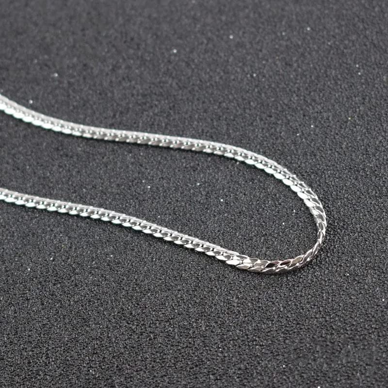 Collier argent S925 3MM anti-allergie : solution chaîne de cou durable pour peau sensible