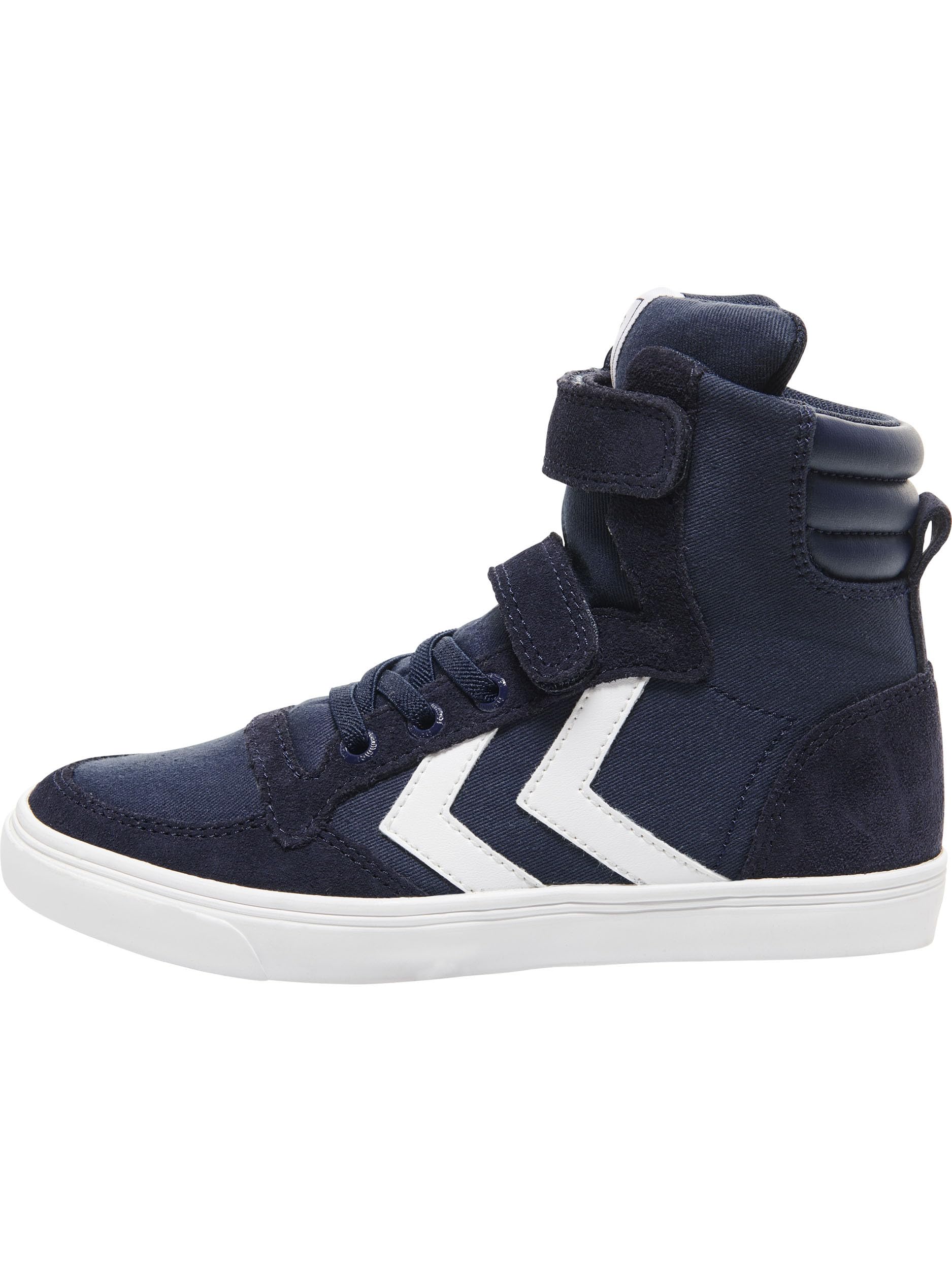 Hummel Boys Blue Stadil High Trainers  in Size C11.5, Sports Direct