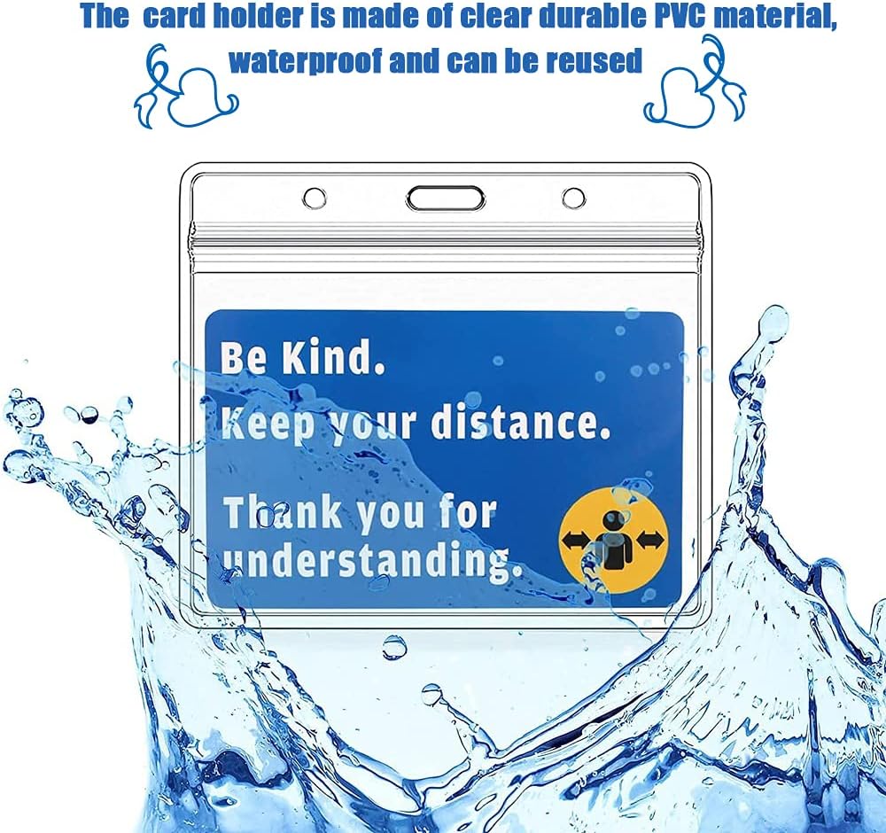 [2 Pack] Exemption from Face Covering Card with Lanyard, Exemption Card