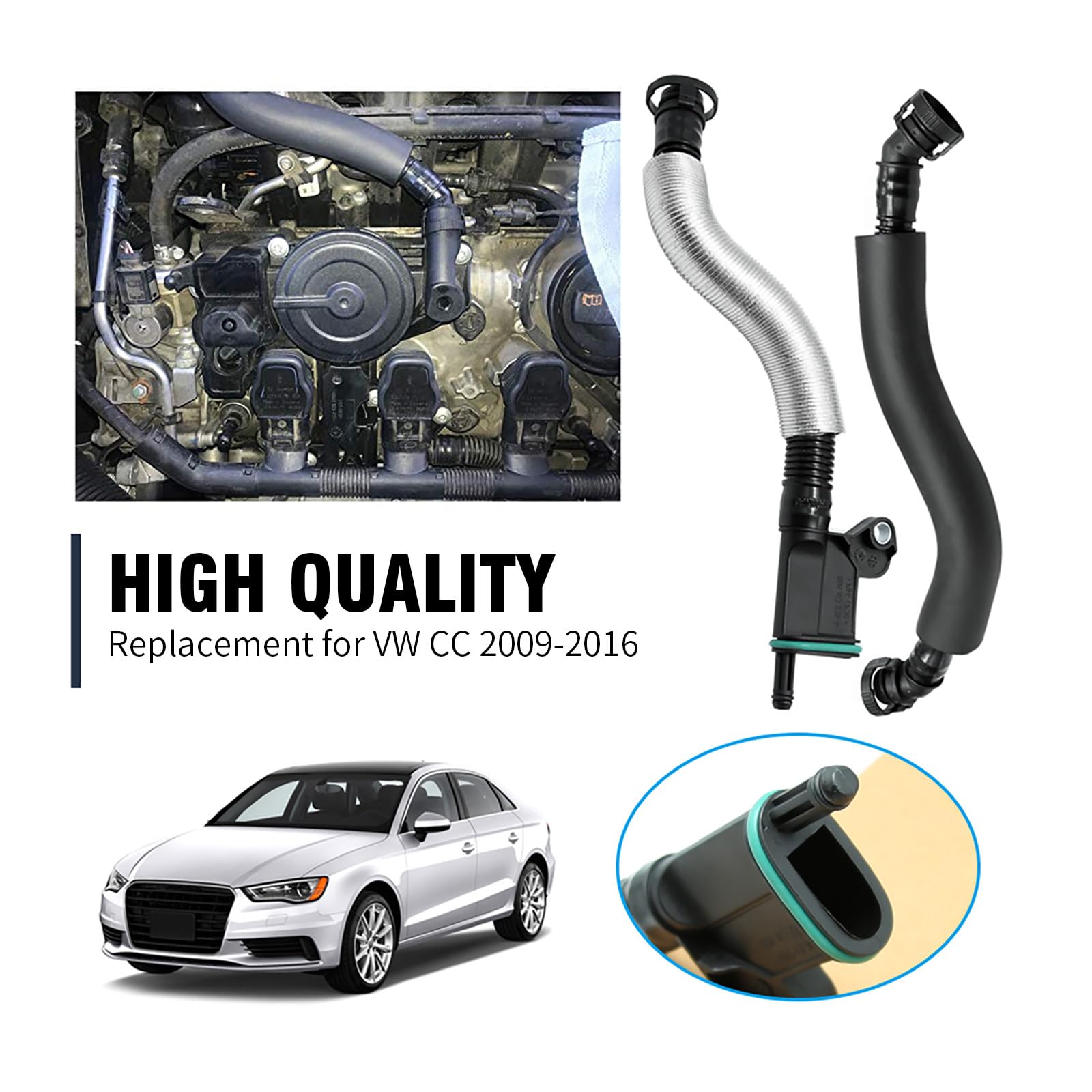 Amazon.co.jp: Hoypeyfiy PCV バルブ オイルセパレーター 交換用