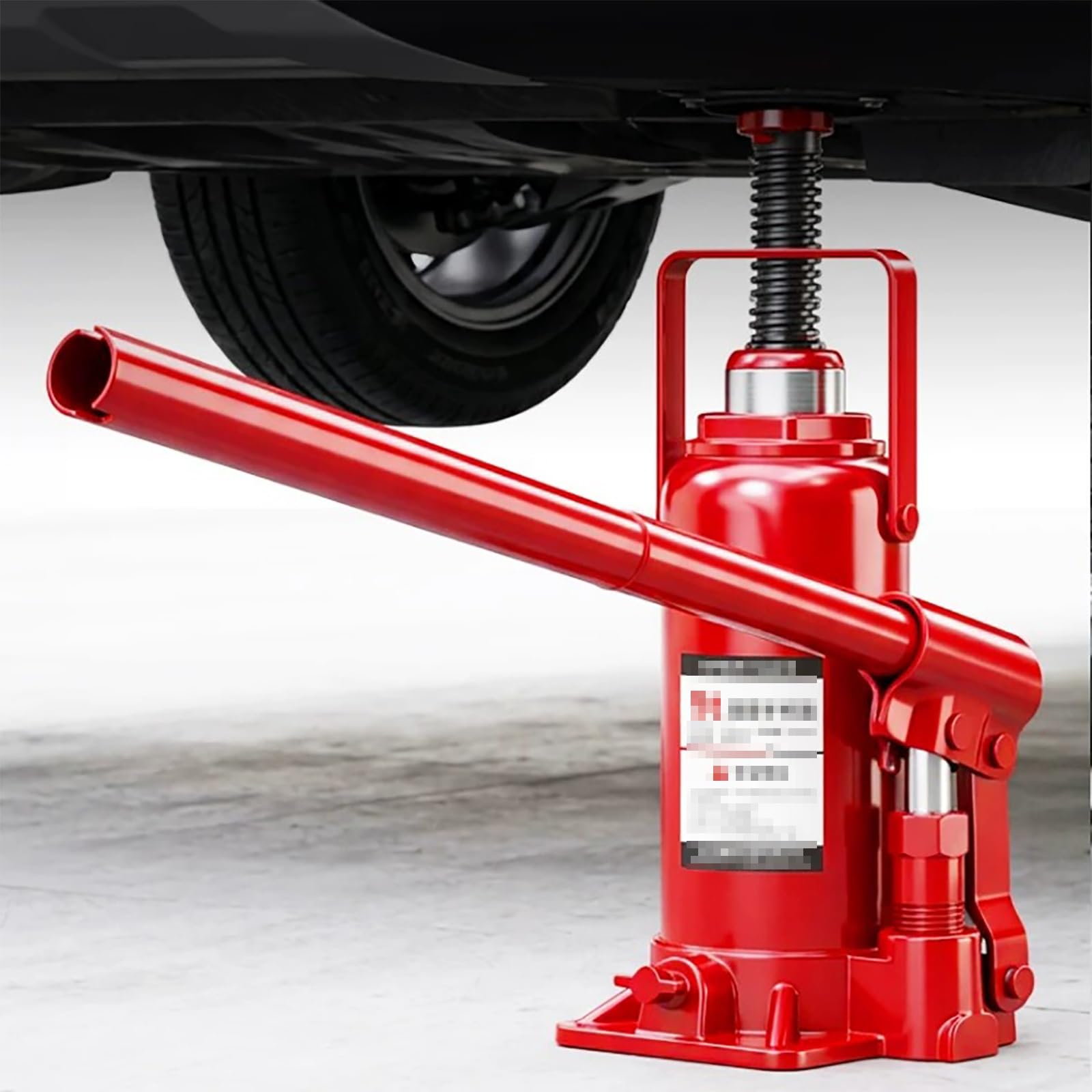 Gato Hidráulico Vertical para Coches, Gato de Botella Soldado de Perfil Bajo, Herramienta para Elevar Coches, Repararlos y Cambiar Neumáticos(2T)