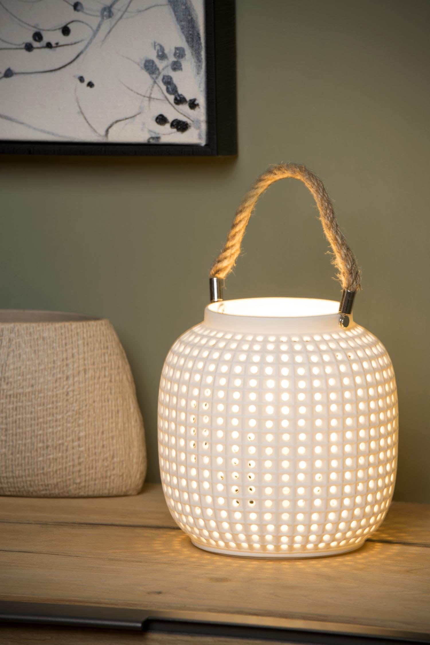 Lucide Safiya - Table lamp - E14 - White - Image 3
