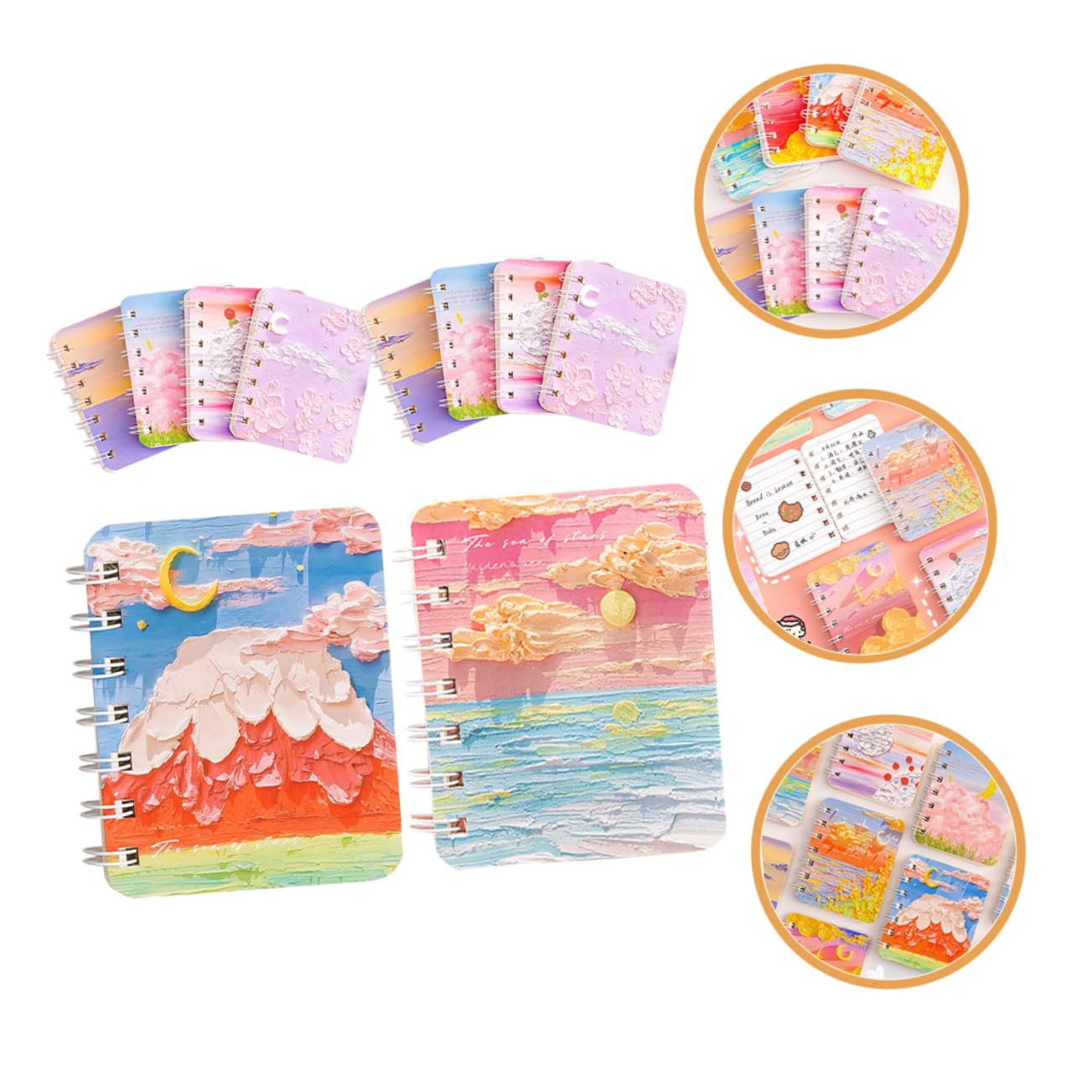 NUOBESTY 3 Pièces 10 Cahiers Collège Gouverné Cahiers Thématiques er à Spirale er D'écolier er De Journal Ligné Journal Des Enfants er Ligné Mini-blocs-notes Papier