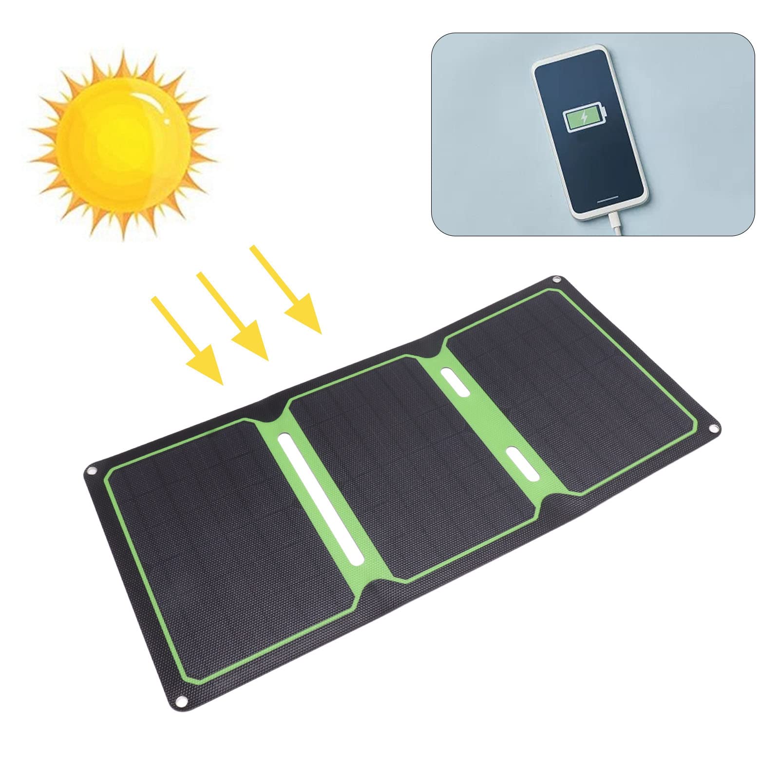 Amazon.co.jp: ソーラーパネル折りたたみパック折りたたみ式ソーラー