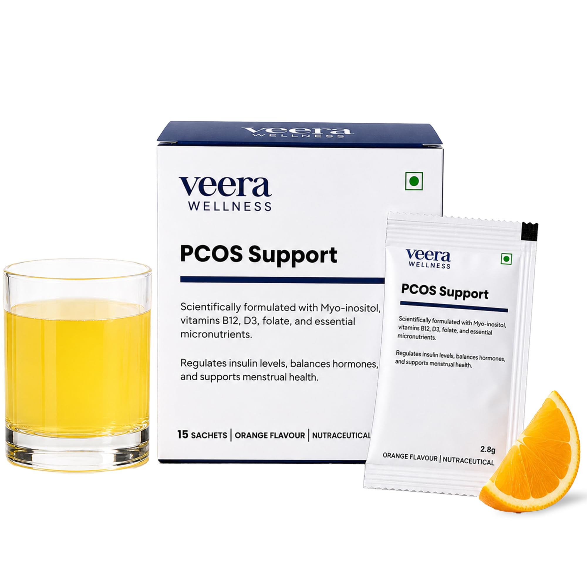 Veera Health Veevital Pcos Supplement | Formulated By Top Doctors | Regularize Periods & Improve Fertility | Contains Myo-Inositol & Essential Vitamins Powder | 15 Day Pack-image-35