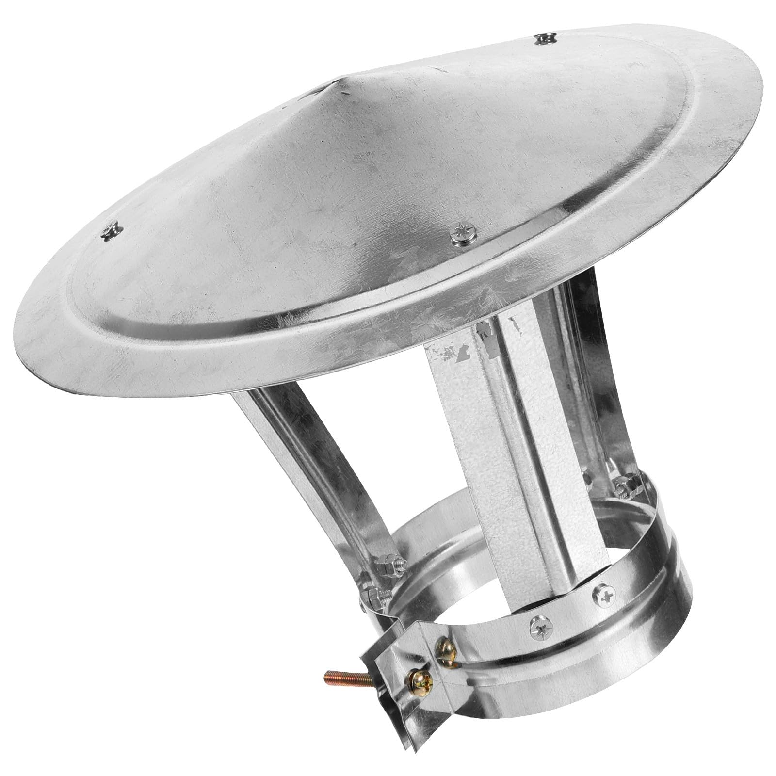 KGLHJDY Chimney Cap Rainproof Cover Iron Windproof Flue Cowl 10cm Diameter Outdoor Stove Vent Protector for Home Heating