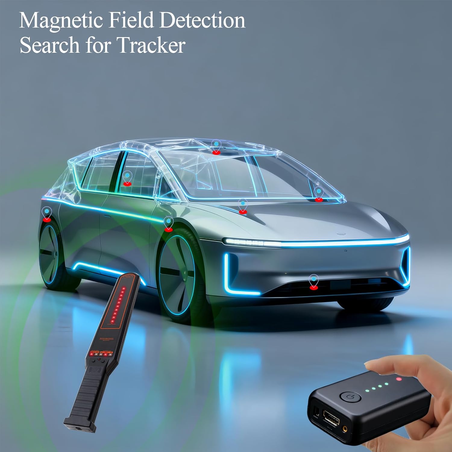 Hidden Camera Detector, RF Bug & Tracker Finder for Privacy Protection, Portable Rechargeable Device for Travel, Hotel & Home