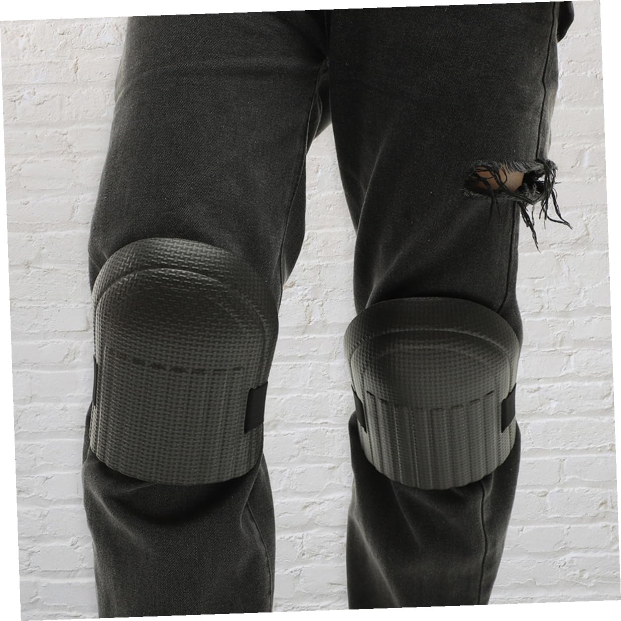 2 Pairs Construction Work Knee Pads for Men with Foam Padding, Non-slip Floor and Gardening Kneepads, Sturdy Safety Knee Guards for Flooring and Outdoor Tasks