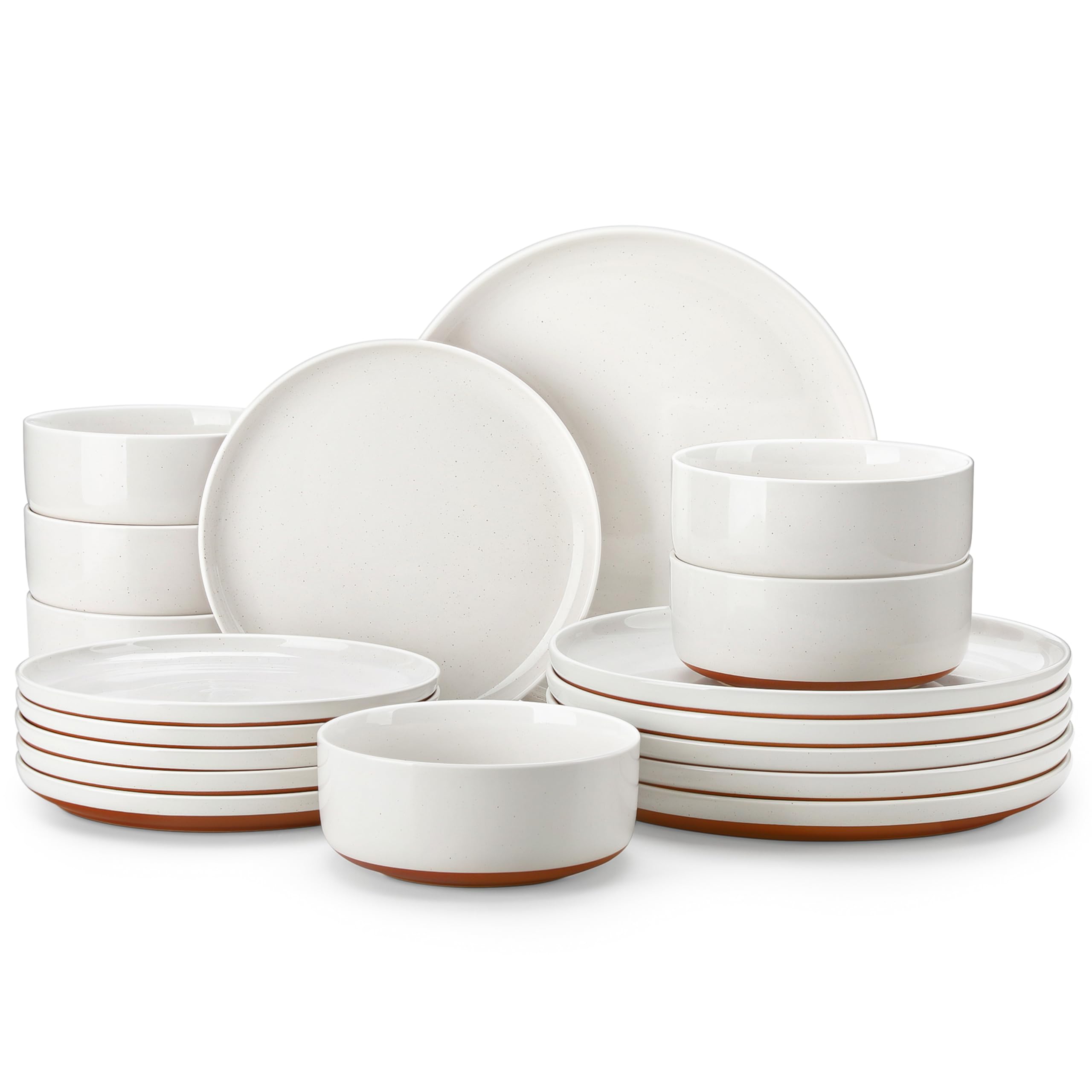 MALACASA Plates and Bowls Sets