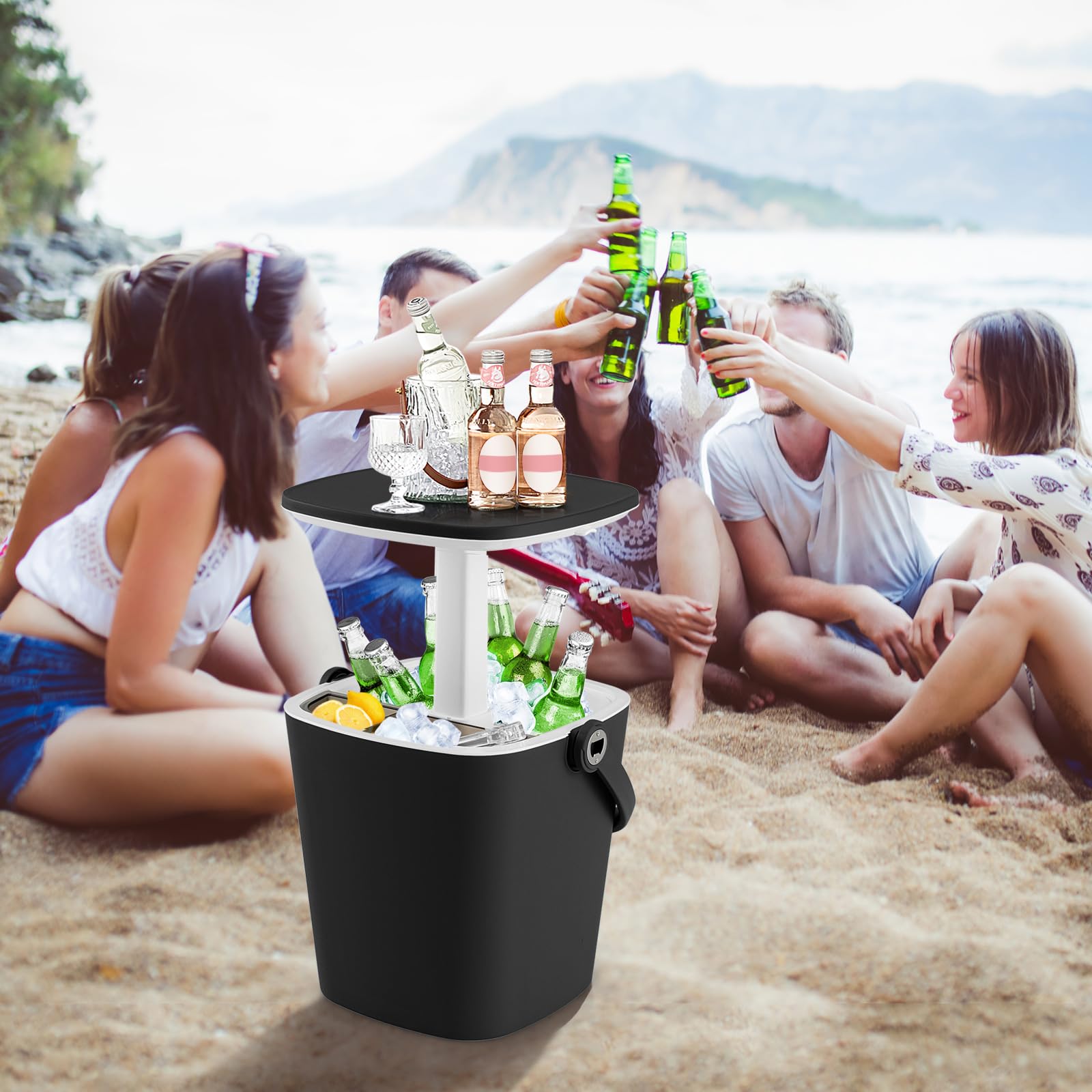 Amazon.com: Giantex Cooler Outdoor Side Table - 4 Gallon Portable