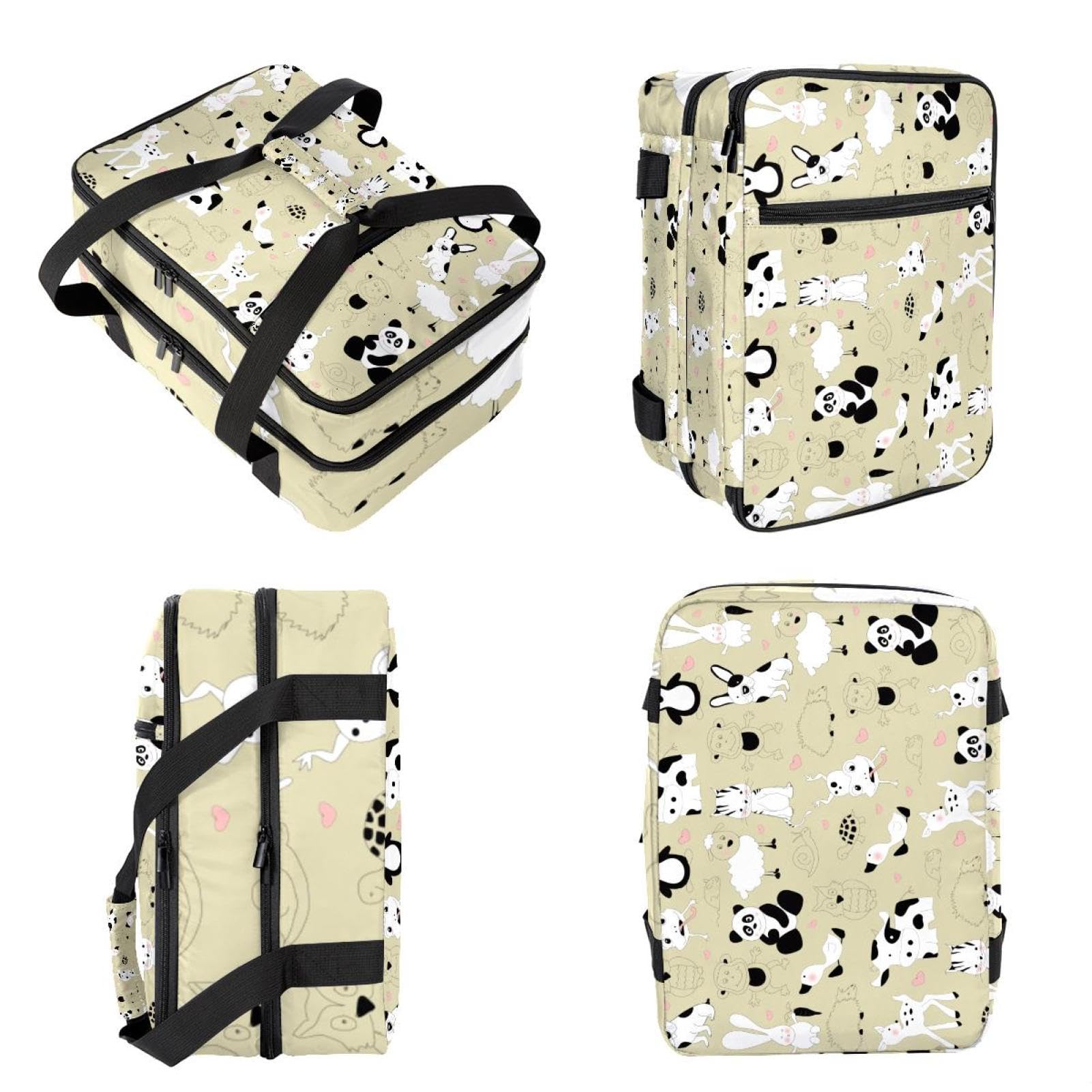 Grand sac à déjeuner isotherme pour homme et femme, double couche, étanche, étanche, réutilisable, sac fourre-tout pour le travail, l'école, le pique-nique, la plage, le camping, les voyages, motif