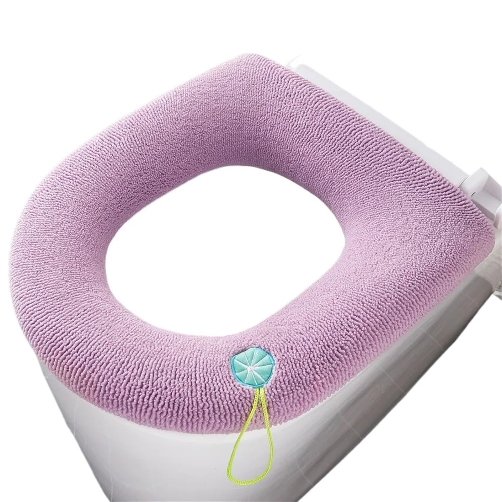 PADGCNOR Soft Toilet Seat Cushion Toilet Seat Cover Mat Bathroom Pad Cushion With Handle Thicker Soft Washable Closestool Warmer Accessories(Pink)