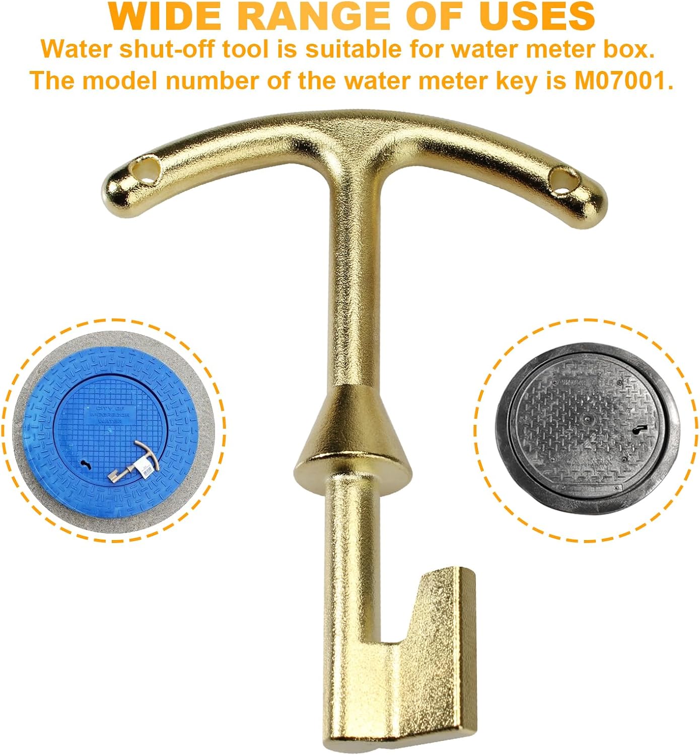 M07001 Water Meter Key - 5.5-inch Length image 5