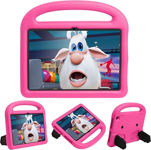 Funda para tablet Kindle Fire HD 8 (10 generación, versión 2020) y Fire HD 8 Plus con asa atril para niños, ligera, suave, espuma EVA, silicona, a