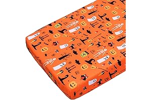 JISEN Halloween Crib Sheet: Guarantee Sweet Dreams for Your Little Ghosts