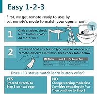 Vista 5 de 2 para Liftmaster Chamberlain Craftsman Abridor de puerta de garaje llavero remoto 890max