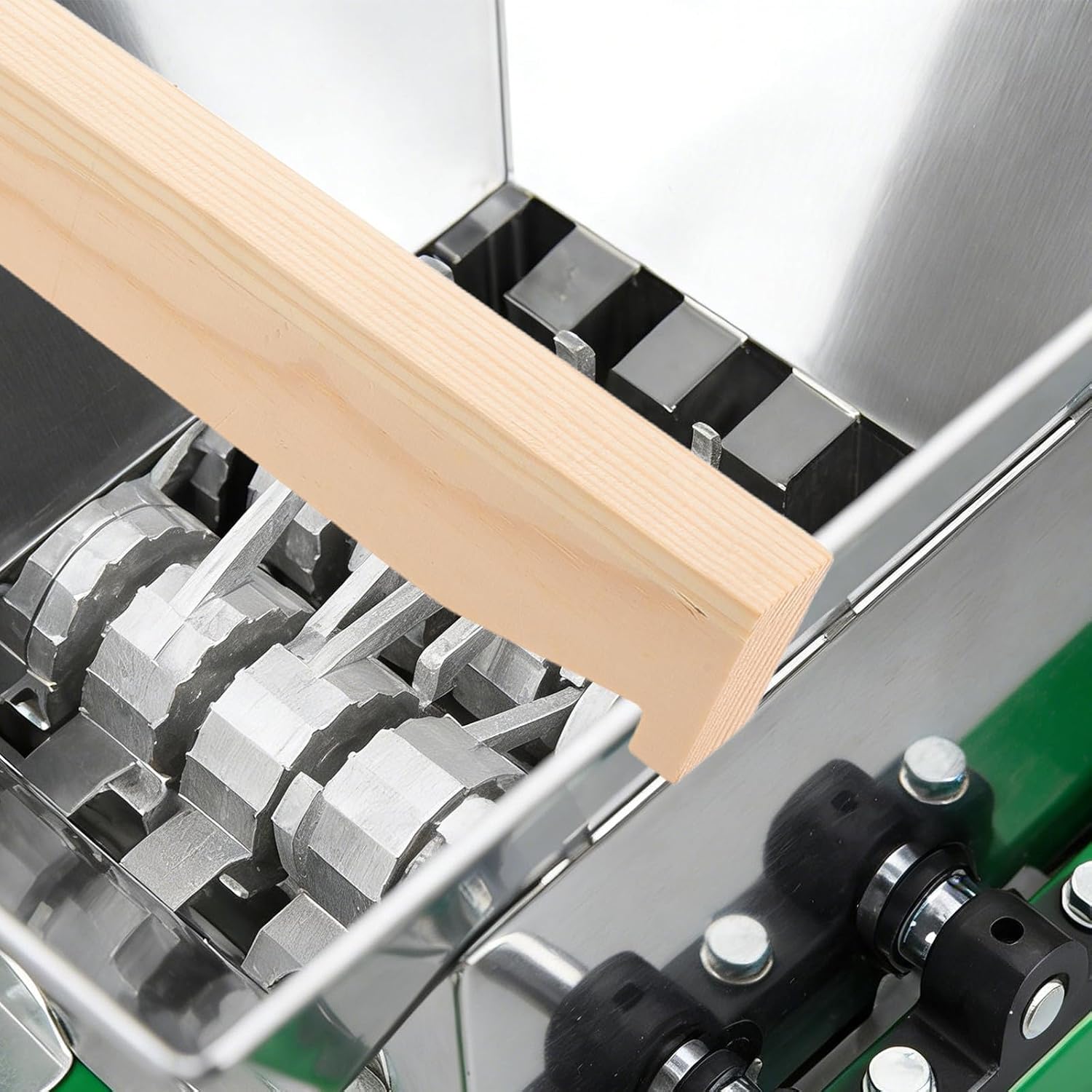 Manual Fruit Crusher Wooden Replacement Rail Feed Funnel Bar