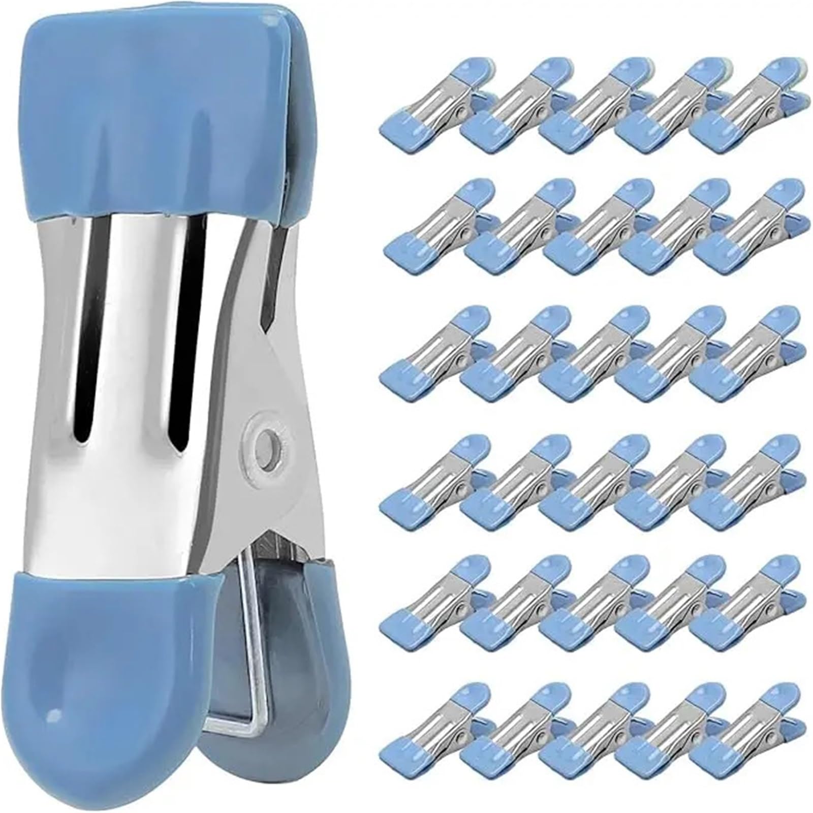 Clothes Pegs 30PCS Clothes Pins Heavy Duty 2.17 Inch Metal Clips Clothespins for Photo Drying Clothesline Laundry Sock Bag Clips for FoodS