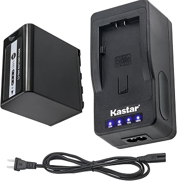 Kastar LED Super Fast Charger & Battery Replacement for Panasonic VW-VBD78 VW-VBD58 VW-VBD29, AG-UX180 AG-UX90 AG-3DA1 AG-DVC30 AG-HPX171 AG-HPX250 AJ-PX270 AJ-PCS060 HC-MDH2 HC-X1000 HDC-Z10000