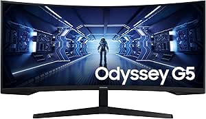 Samsung Odyssey G5 LC34G55TWWPXXU 34" 1000R Curved Gaming Monitor
