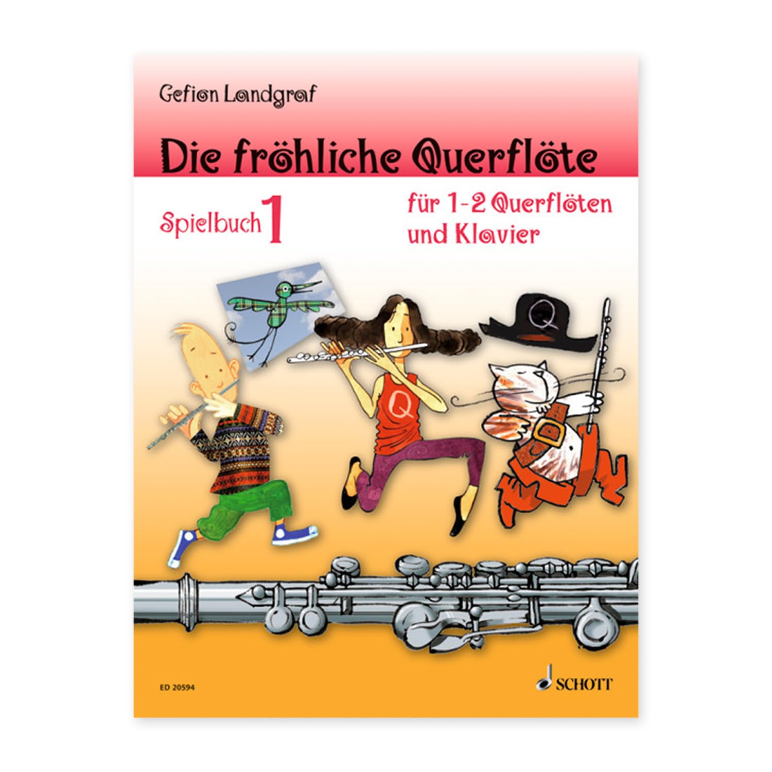 Die fröhliche Querflöte 1 + Spielbuch: (Starterset) mit Audio Online - Querflötenschule - Band 1 von Gefion Landgraf (ISBN 9783795722876, 9783795759223) + Soundman Reinigungstuch