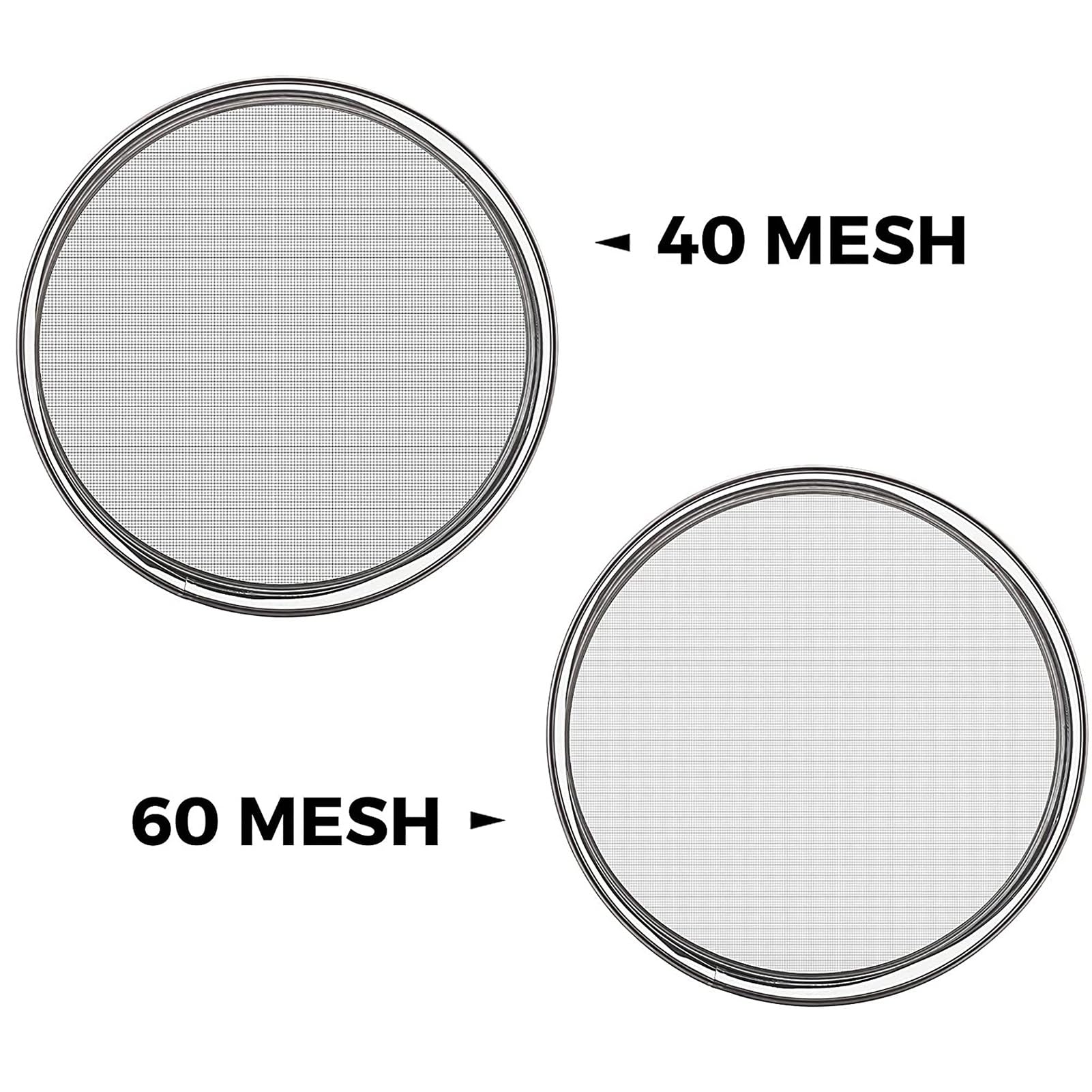 Elektrische Vibrationssiebmaschine, 40/60 Mesh Mehlsieb, 1350N/MIN Edelstahl Automatischer Siebstreuer für Pulverpartikel, Effizientes Mesh-Sieb