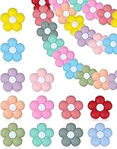 24PCS FIVEIZERO Silicone Focal Beads,Flower and Cute Charms for DIY Keychains, Pens, Bracelets, Necklaces, Lanyards, Beaded Pens, and Crafting Supplies,Ideal for Keychain Making and Creative Designs