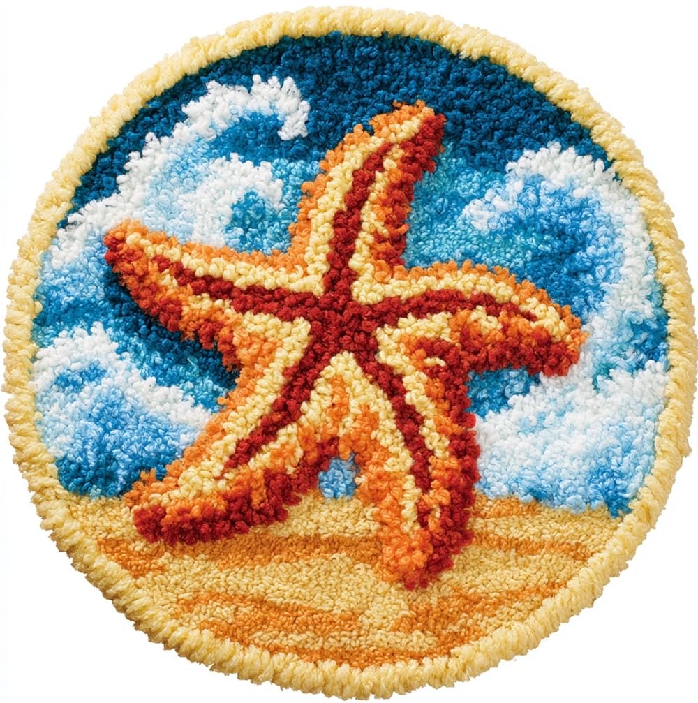 kitphoenix Latch Hook Kits for Adults, Starfish