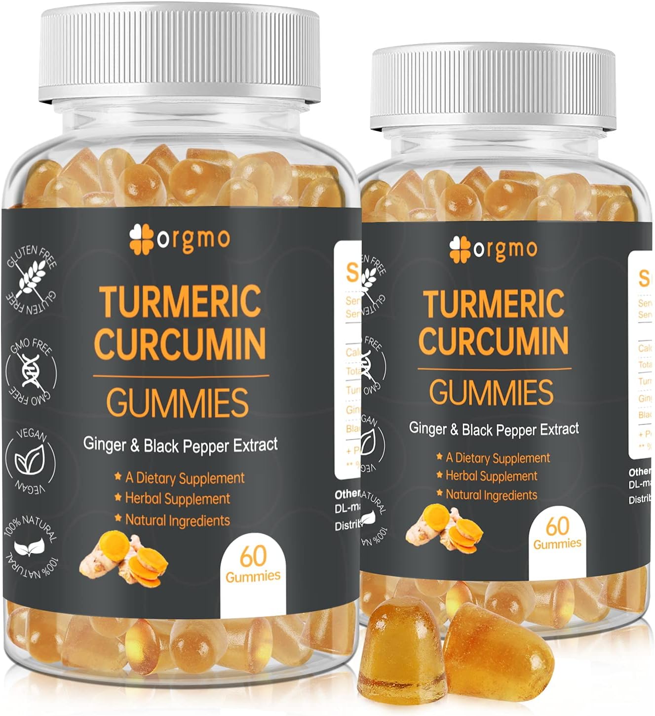 Turmeric Gummies with Ginger & Black Pepper Extract