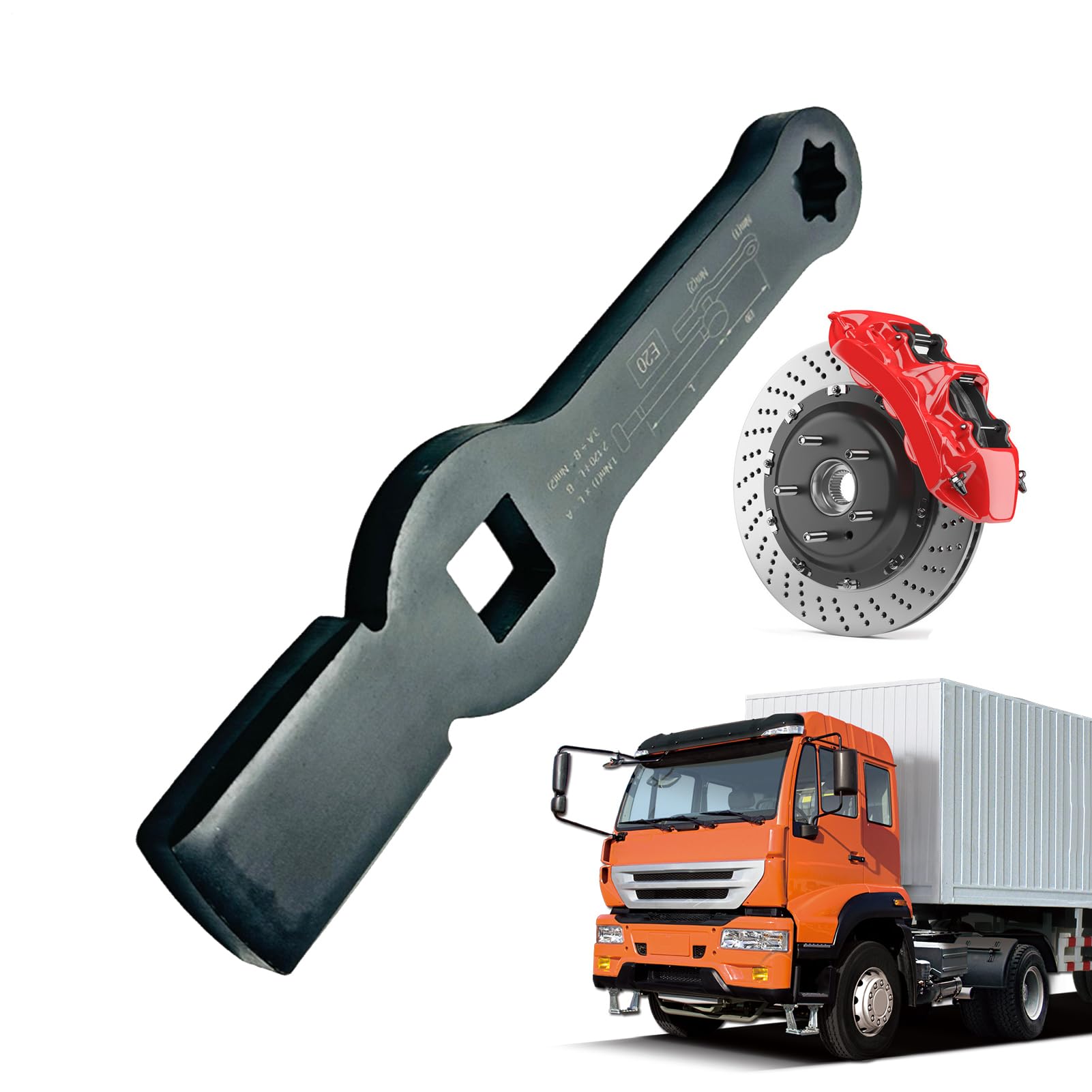 Clé de frein pour camion portable pour l'atelier et le garage maison
