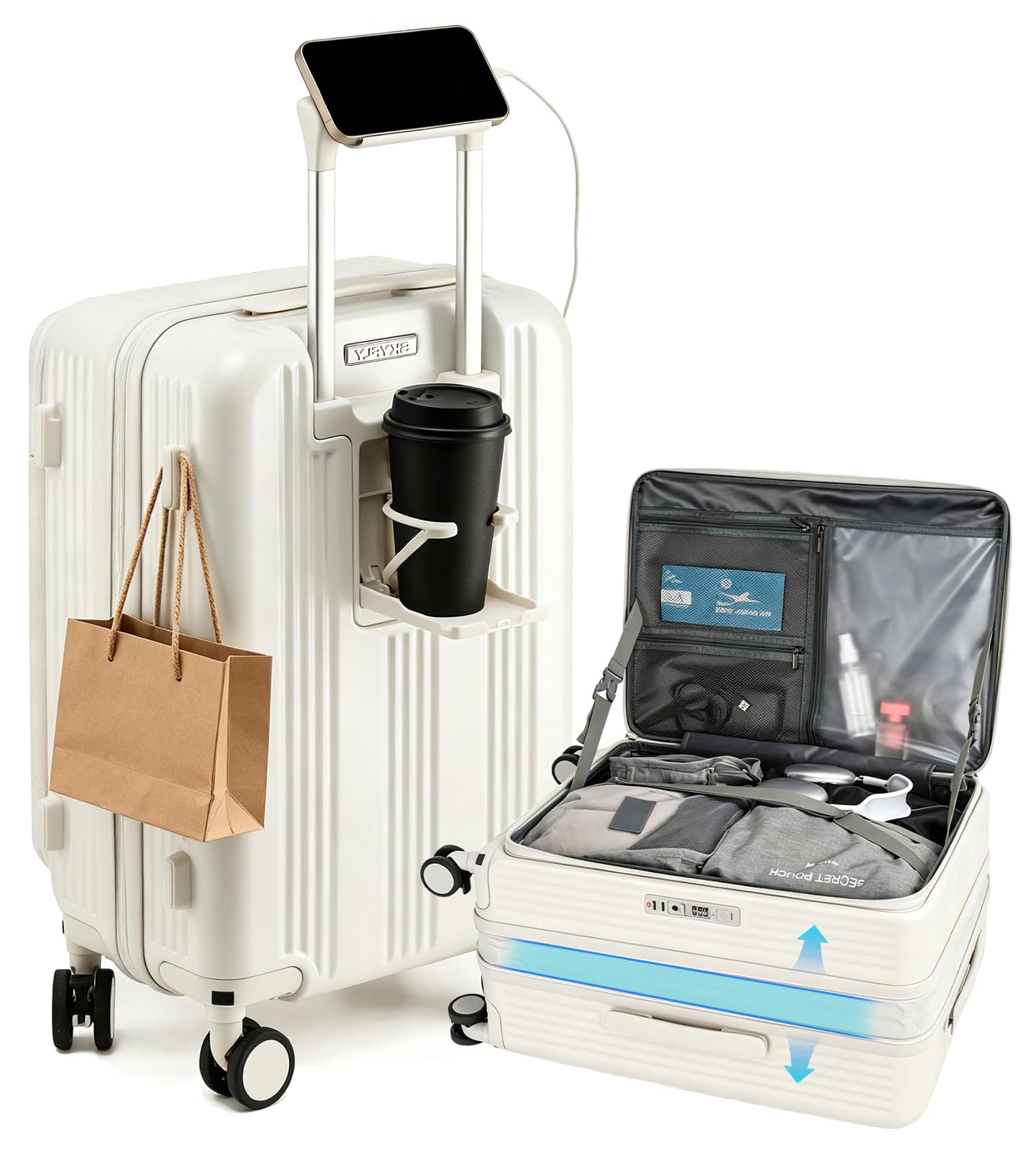 【新品】スカイフライ SKYFLY スーツケース キャリーケース 片開き Amazon | SKYFLY スーツケース 片開き 軽量 キャスターロック キャリー