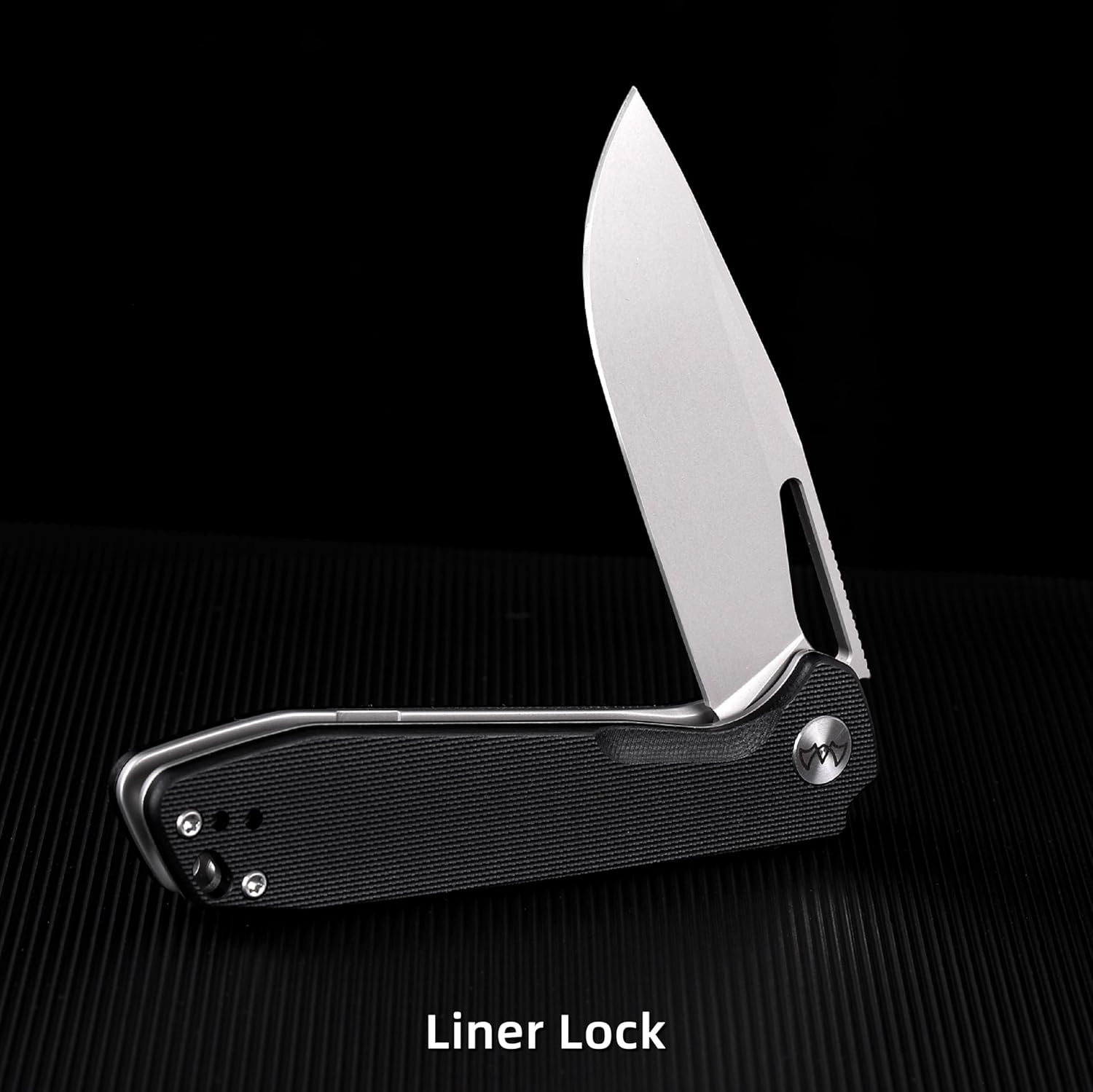 Folding Pocket Knife, 3.5" 14C28N Blade Small EDC Knife with G10 Handle, Safety Liner Lock Pocket Knife for Men, Sharp Camping Hiking Hunting Survival Knives with Clip