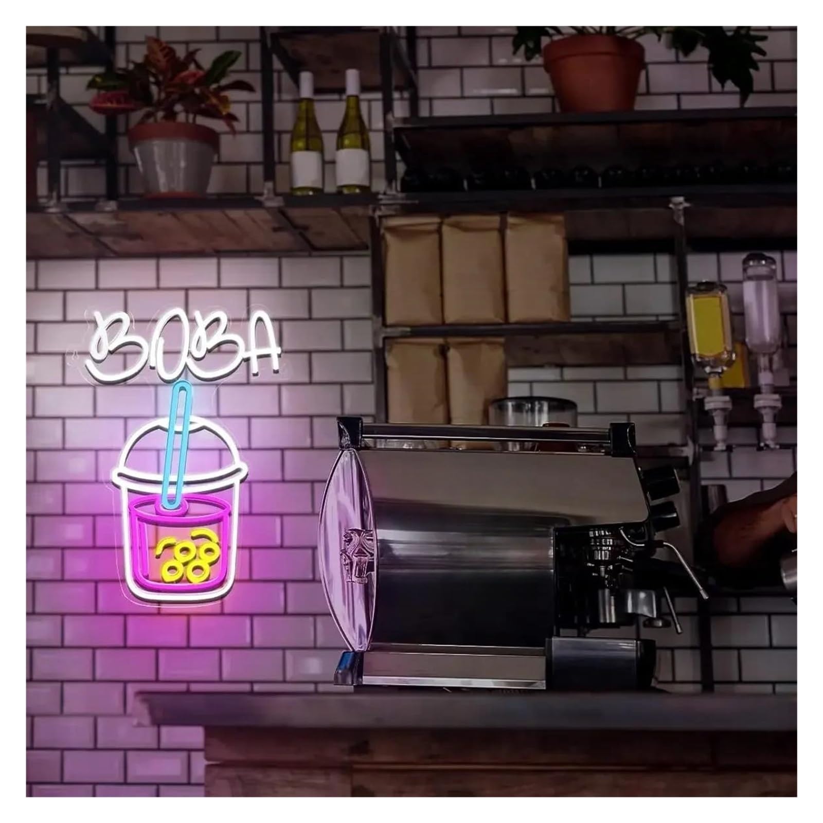 luoliang Illuminazione al neon Boba per insegna al per neon per luce dimmerabile alimentata tramite per