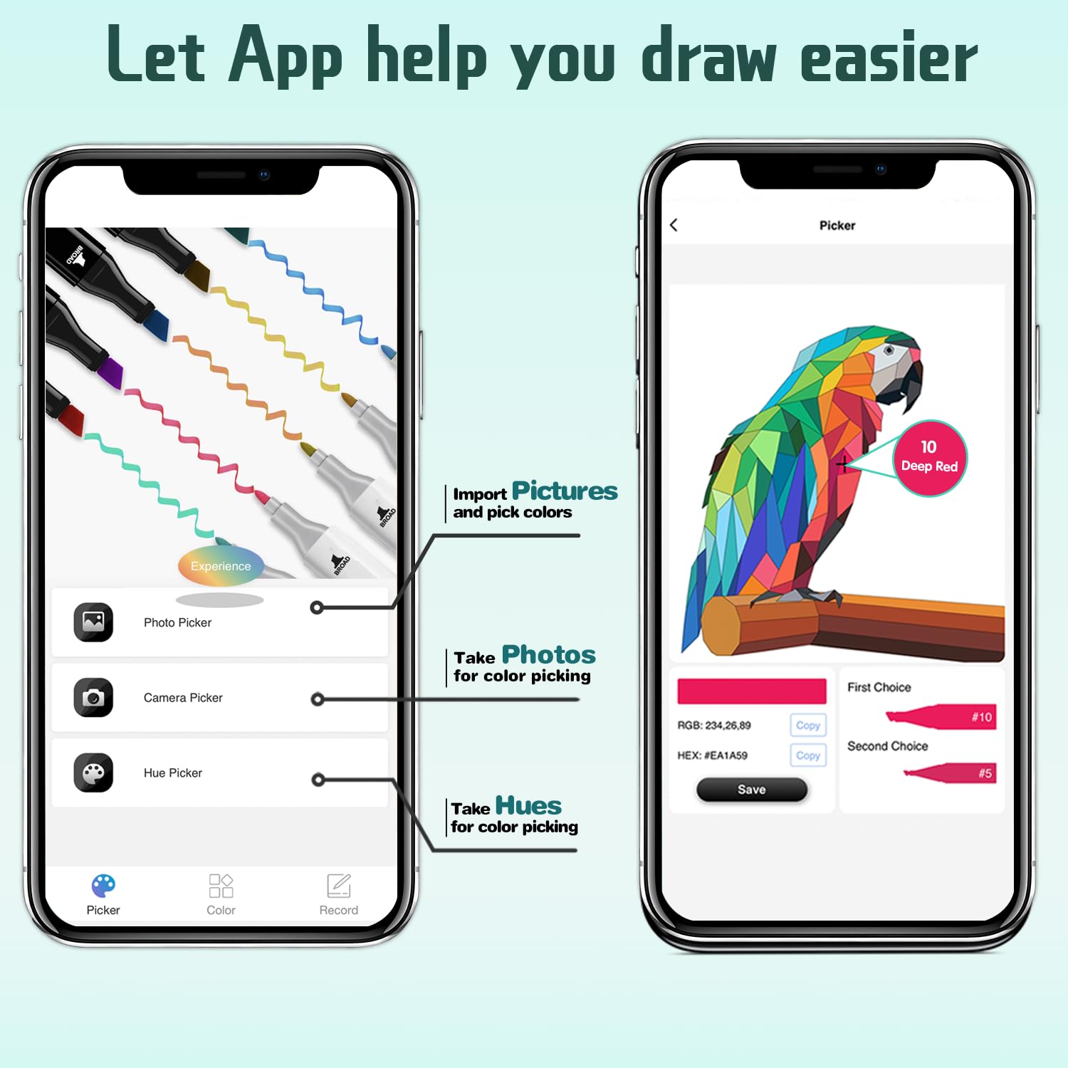 Vokiuler 204 Colors Alcohol Markers, Art Markers for Artists with Coloring App, Dual Tip Marker for Kids Adult Painting Sketching Drawing with Travel Case Great Gift Idea