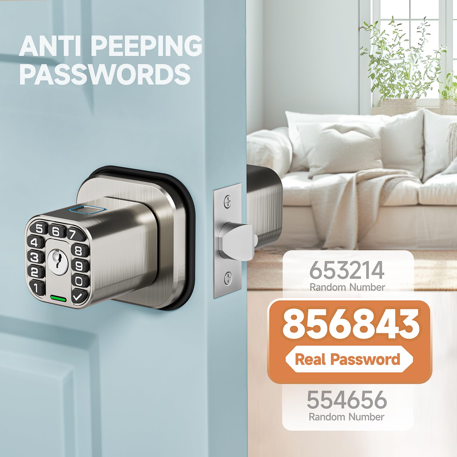Keypad Door Lock - Waterproof & Auto Lock -6