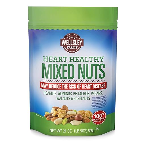 Wellsley Farms Nueces mixtas saludables para el corazón, 21 onzas
