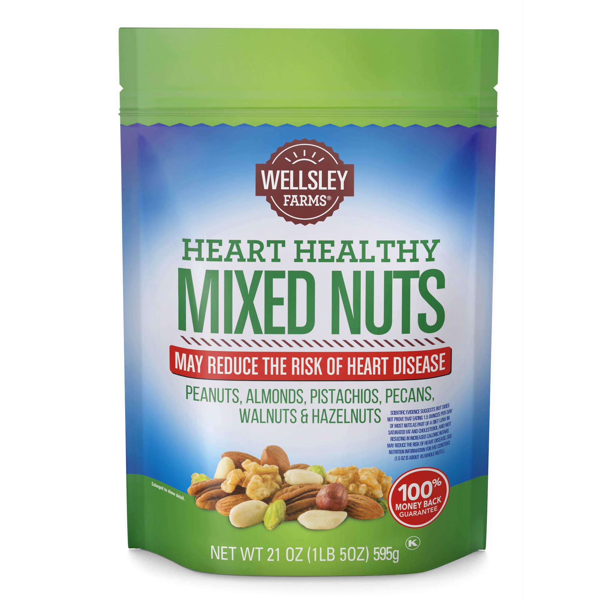 Wellsley FarmsHeart Healthy Mixed Nuts, 21 Ounce