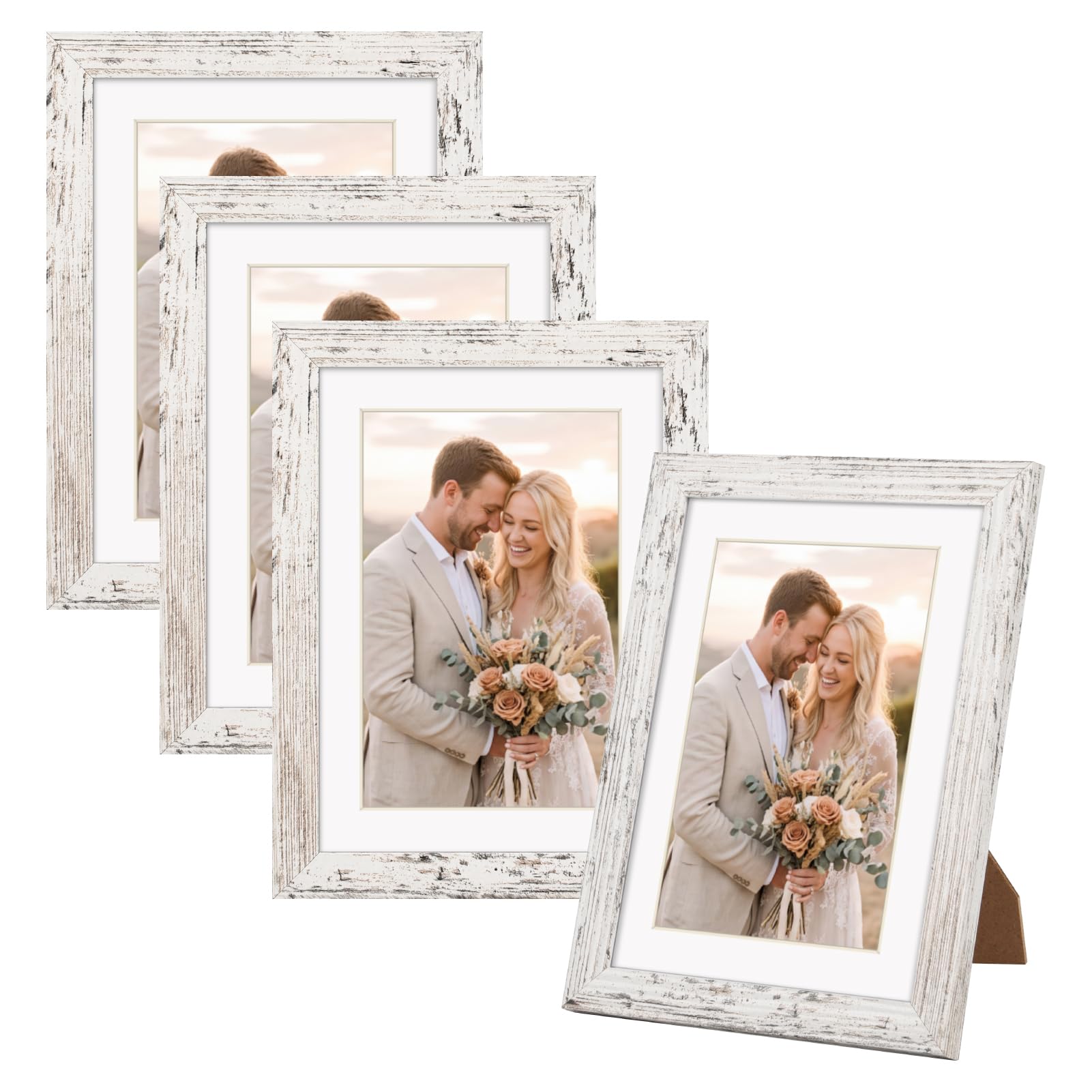 Photo 1 of PHAREGE 5x7 Picture Frame 4 Pack