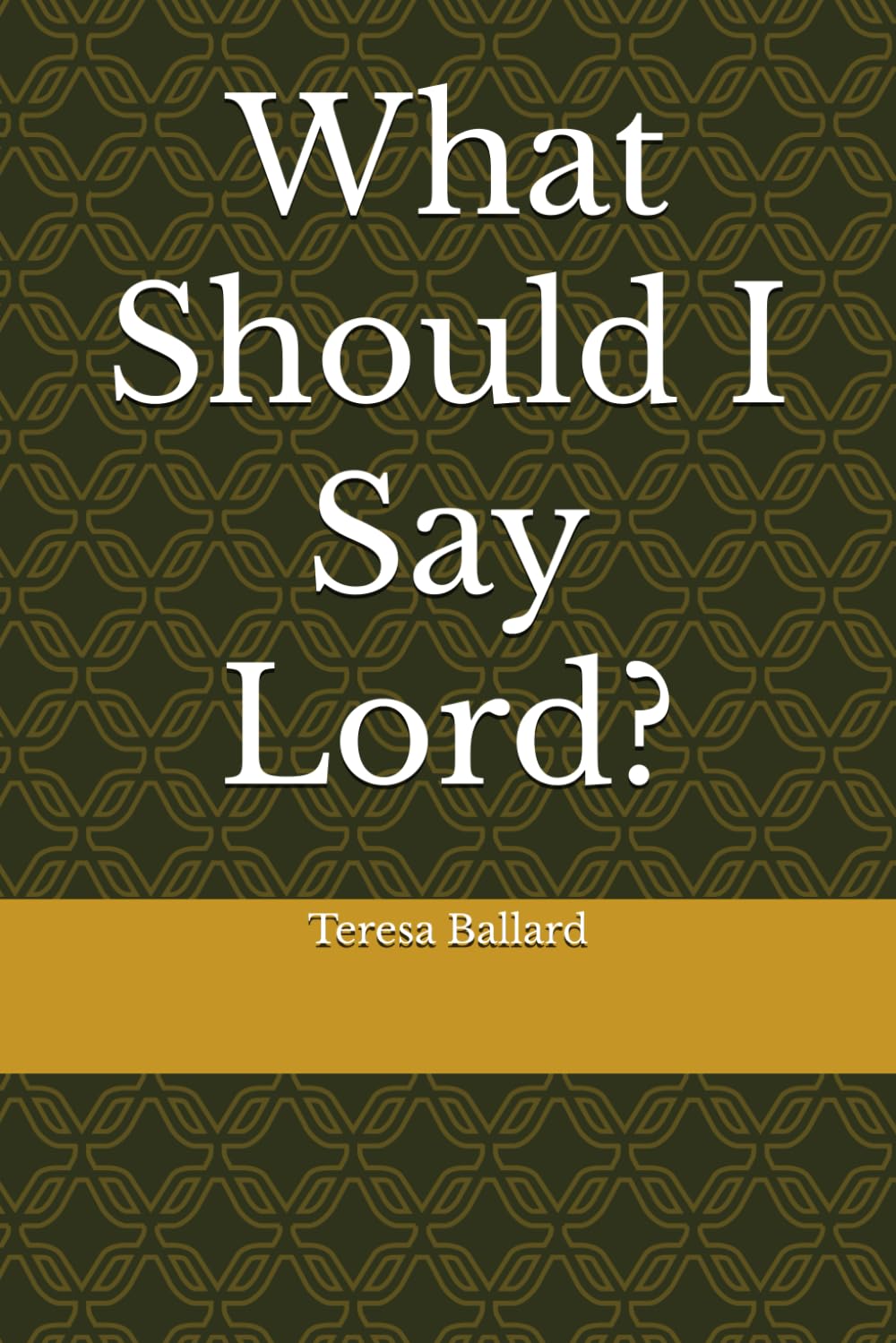 What Should I Say Lord? Ballard, Teresa 9798343412413 Books