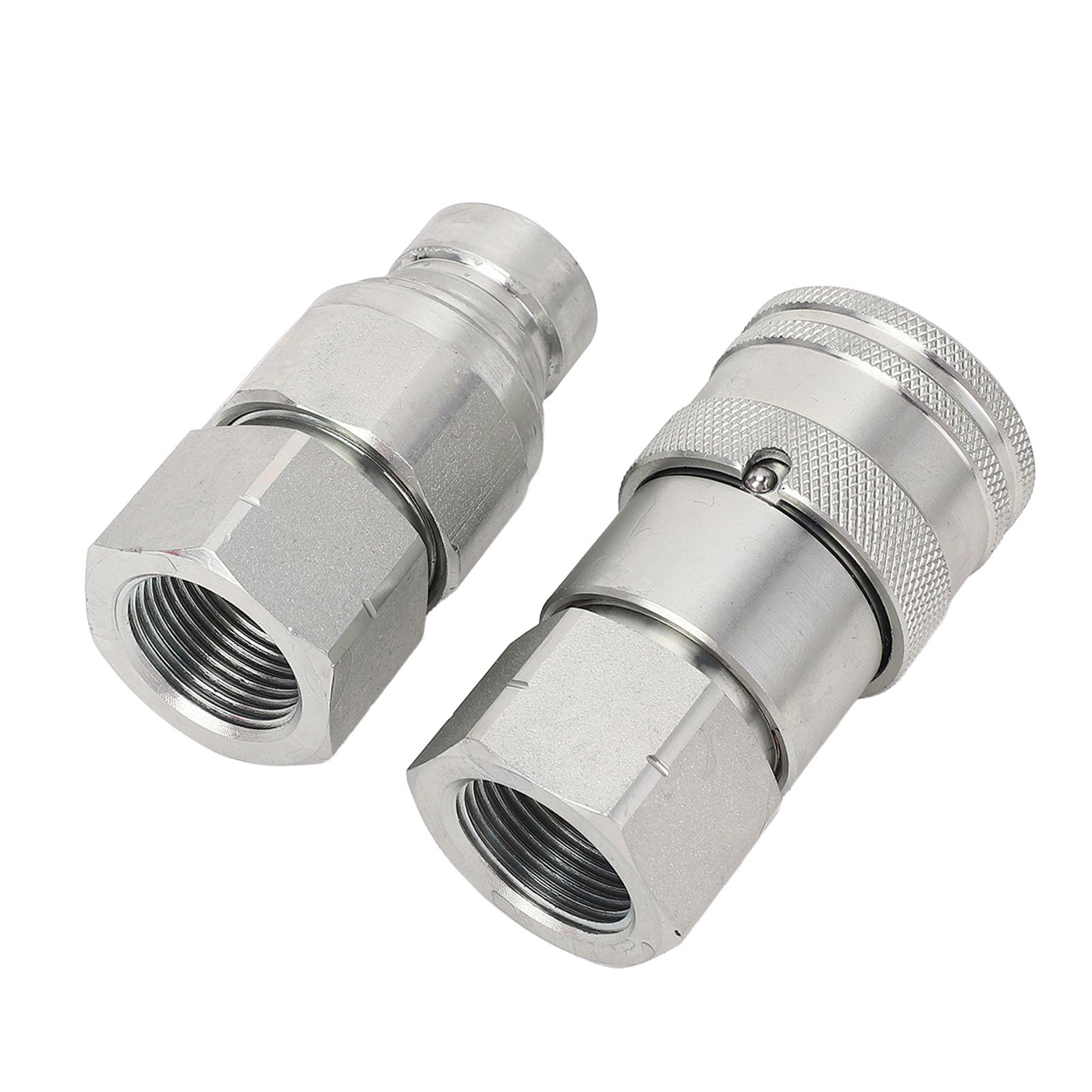 Generic Accouplements Hydrauliques Raccords Robustes Zingués pour Chargeuse Compacte, 2 Raccords Hydrauliques pour Travaux Agricoles et de Construction