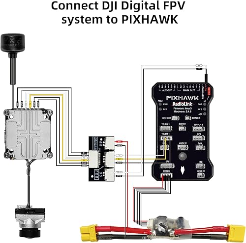 Miniatura 3 de Radiolink Divit - Adaptador de transmisión de video digital para DJI DIGITAL FPV SYSTEM, unidad de aire DJI O3, sistema Caddx Walksnail Avatar HD,