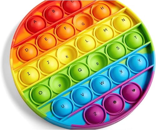 Miniatura 7 de hand2mind Juguete sensorial de burbujas del alfabeto juguete para la ansiedad práctica de letras para preescolares aprendizaje del alfabeto para