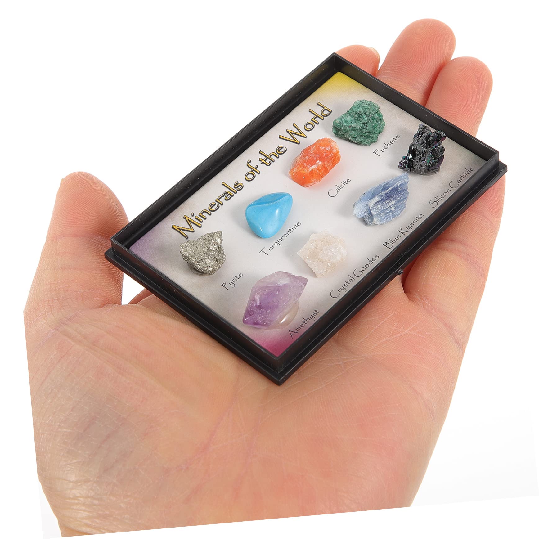 Homoyoyo 1Set Natural Mineral Stone Rough Rock Specimens for Geology Education Irregular Ores for Teaching and Decorative Stone Ornamentation