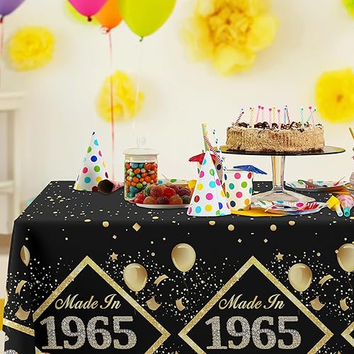Miniatura 4 de GZBJMYGS Manteles de cumpleaños hechos en 1934, fundas de mesa de alegría a 90 años, suministros de fiesta de cumpleaños 90 para hombres y mujeres,