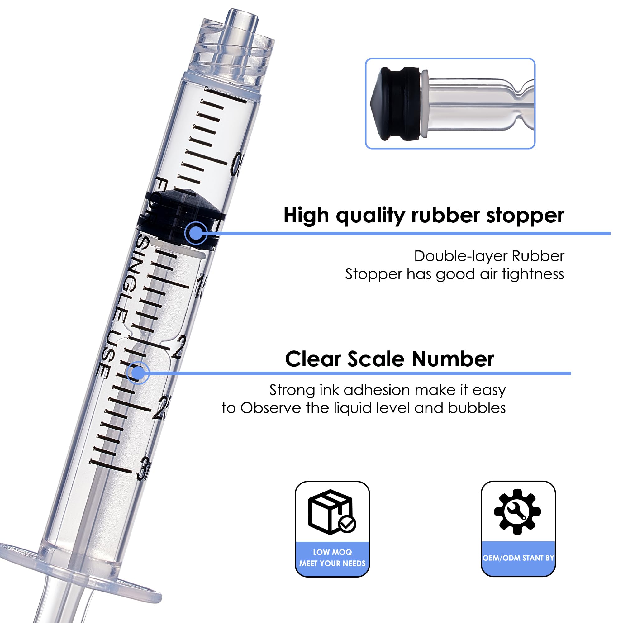 3ml Syringes with Needle - 23G, 1 Inch, 25 Pack -4 3ml Syringes with Needle - 23G, 1 Inch, 25 Pack -4