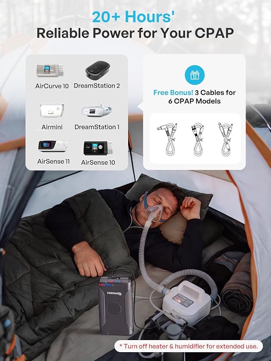 Renogy 72000mAh 266Wh 12v Power Bank with 60W PD, CPAP Battery for Camping, High Capacity Large Camping Power Bank with USB-C DC Wireless Charging & Flashlight, Backup Power Supply for Starlink Mini
